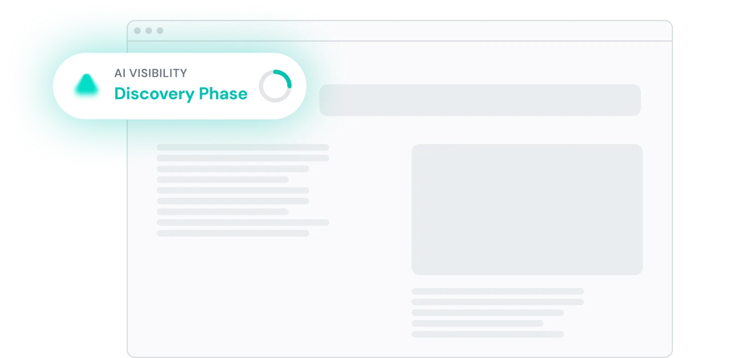 AI Visibility badge mockup