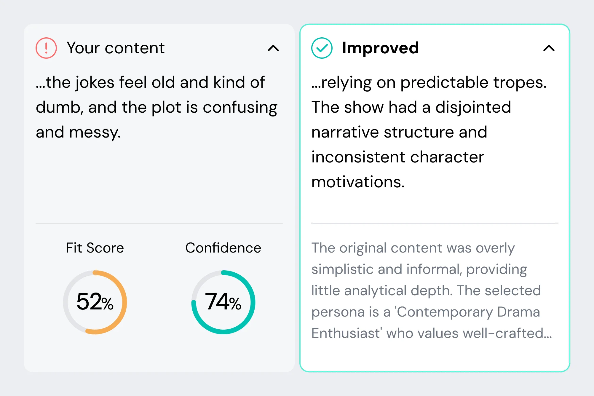 Content Fitter preview
